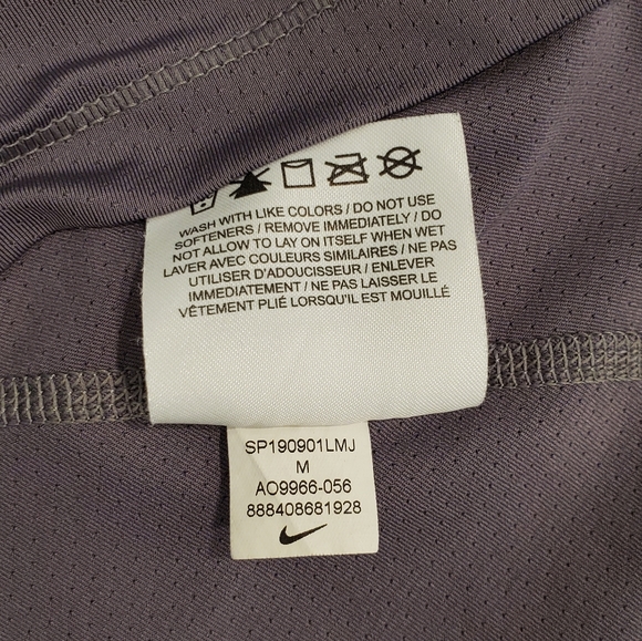 Nike Dri-Fit Tank Top Womens Size Medium Gray Crew Neck Training Top - Picture 9 of 11